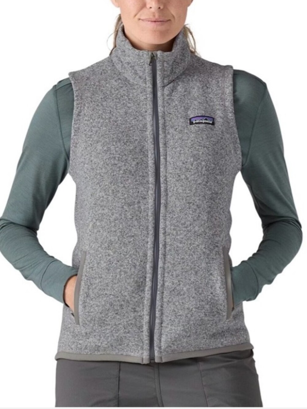 Patagonia Better Sweater Vest - Gray Full-Zip Fleece Size XS
